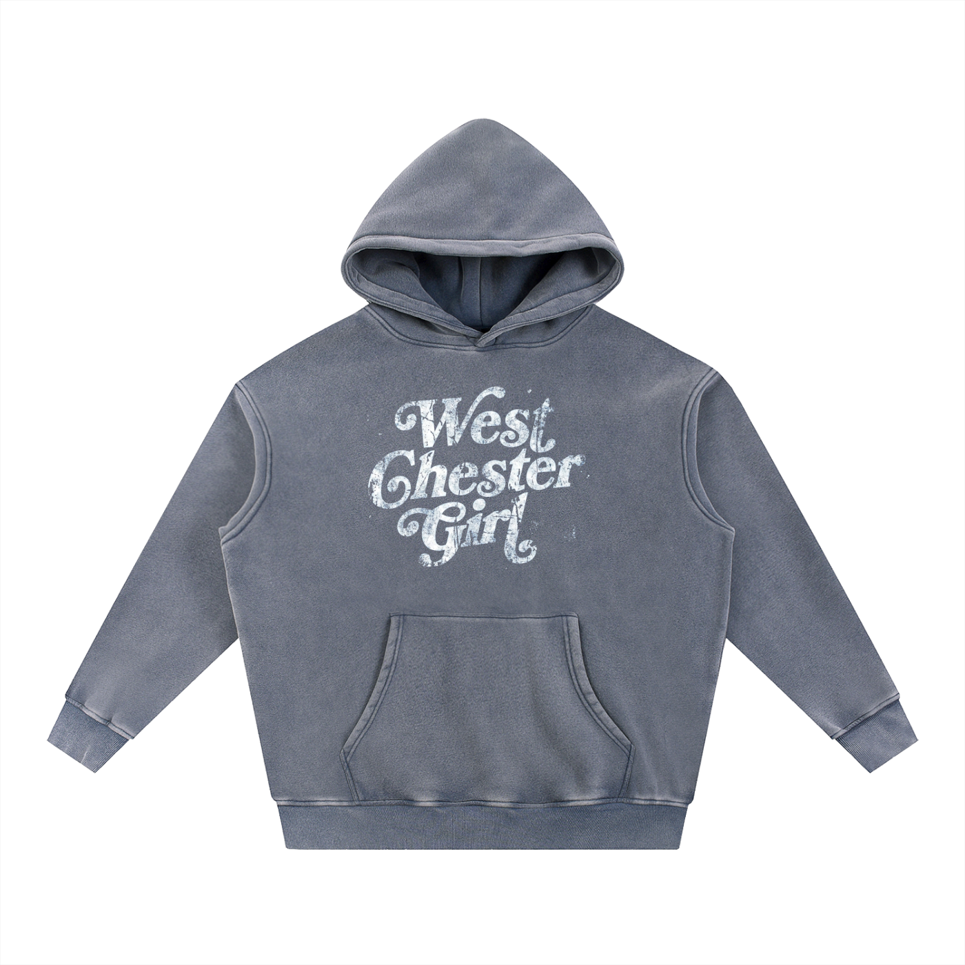Snow Wash Fleece Oversize Hoodie