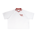 Soccer Mom Social Club Contrast Lapel Collar Boxy T-Shirt